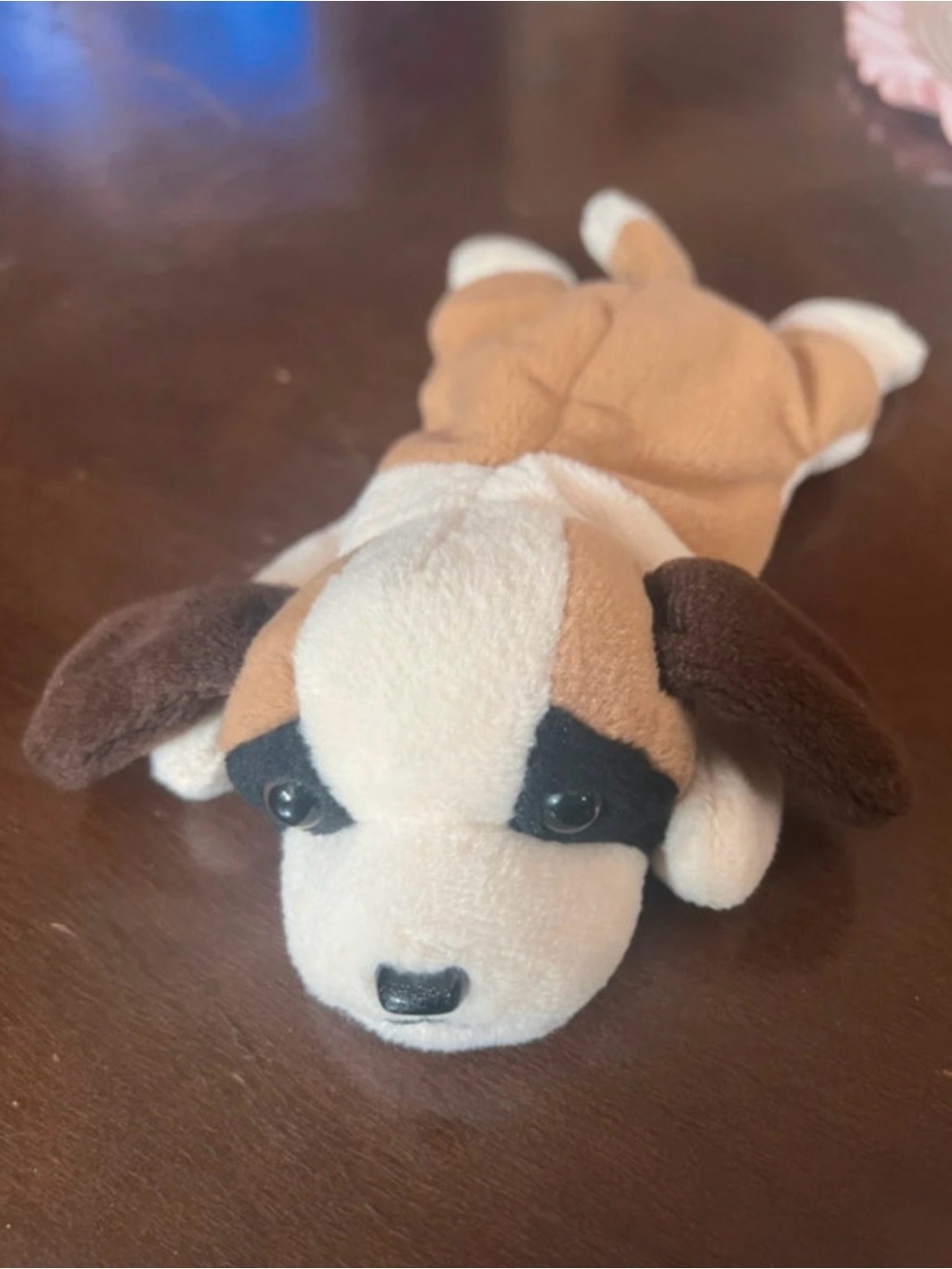 Rare Retired 1996 Ty Beanie Baby Bernie Dog PVC Pellets (No Hang Tag)